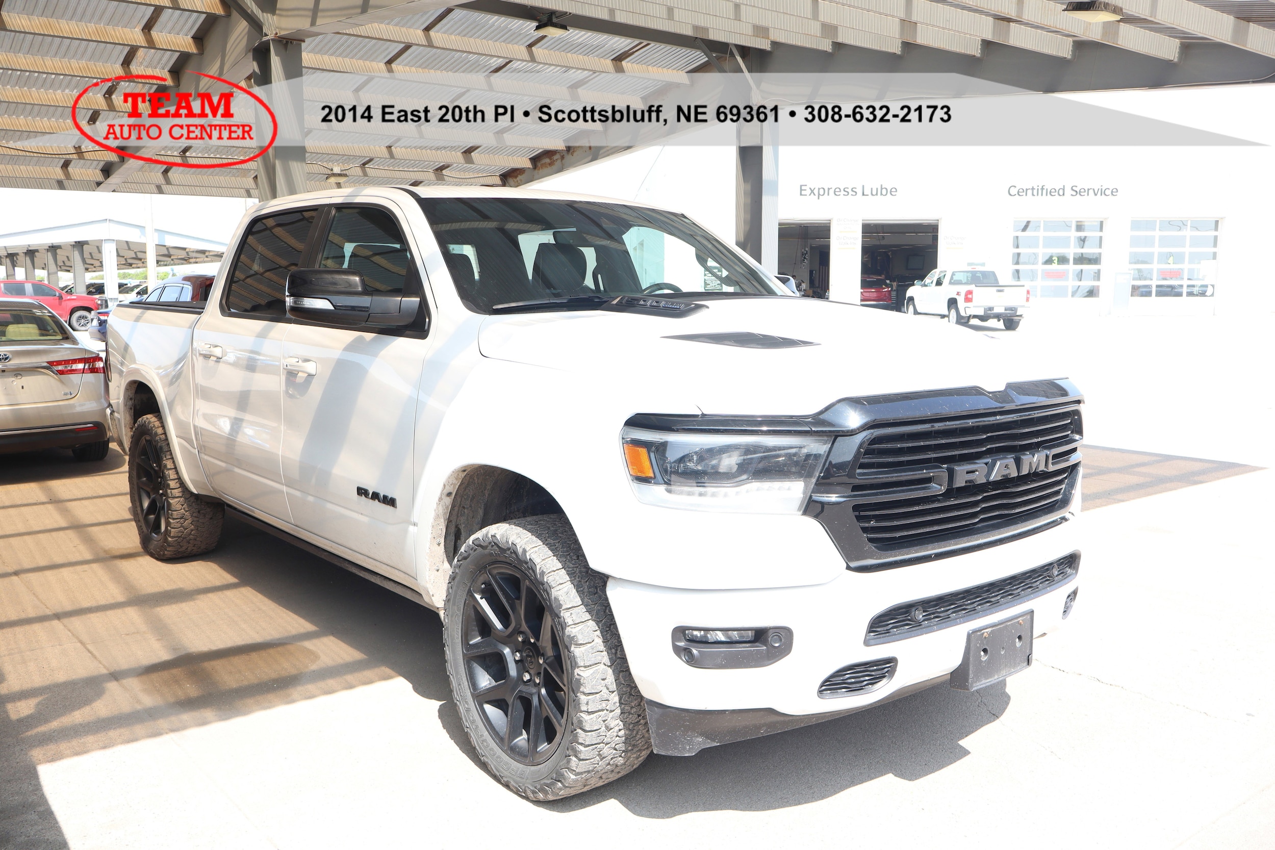Used 2021 RAM Ram 1500 Pickup Laramie with VIN 1C6SRFJT9MN740673 for sale in Scottsbluff, NE