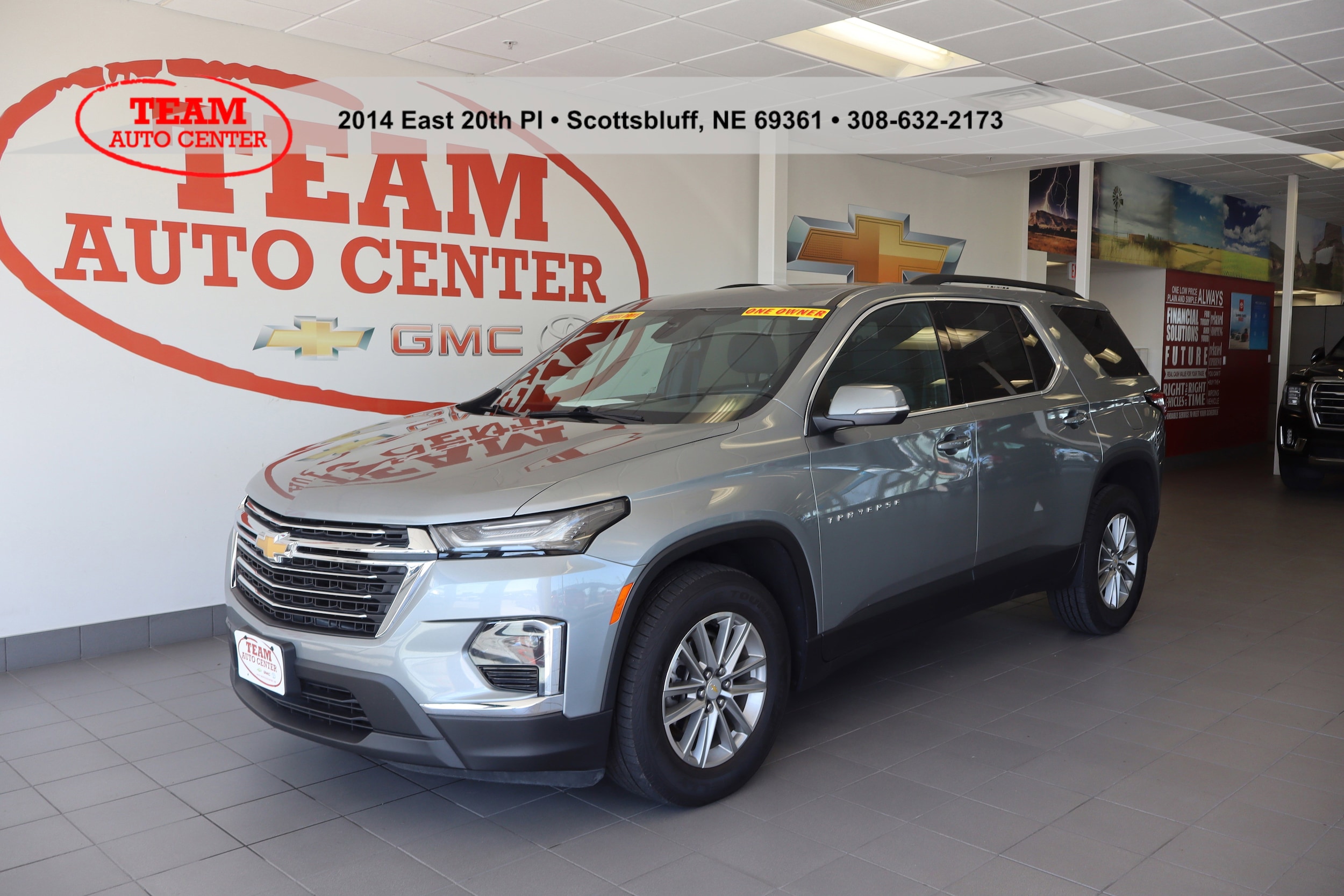 Certified 2023 Chevrolet Traverse 1LT with VIN 1GNEVGKW7PJ195737 for sale in Scottsbluff, NE