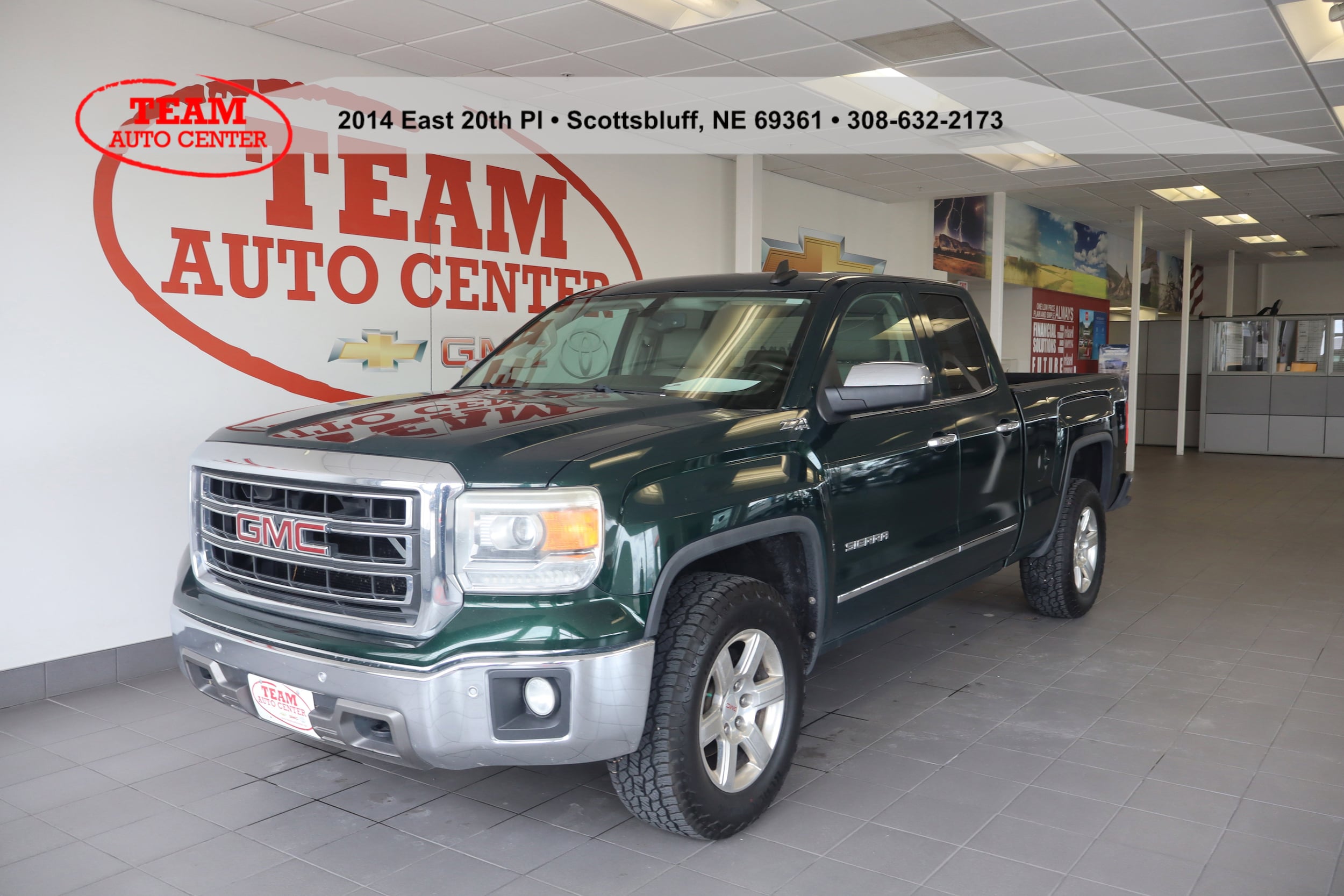 Used 2015 GMC Sierra 1500 SLT with VIN 1GTV2VEC4FZ255903 for sale in Scottsbluff, NE