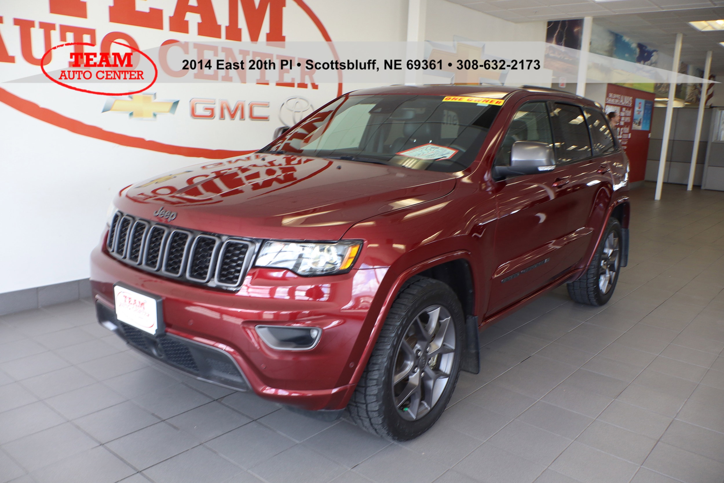 Used 2021 Jeep Grand Cherokee 80th Edition with VIN 1C4RJFBG7MC621080 for sale in Scottsbluff, NE