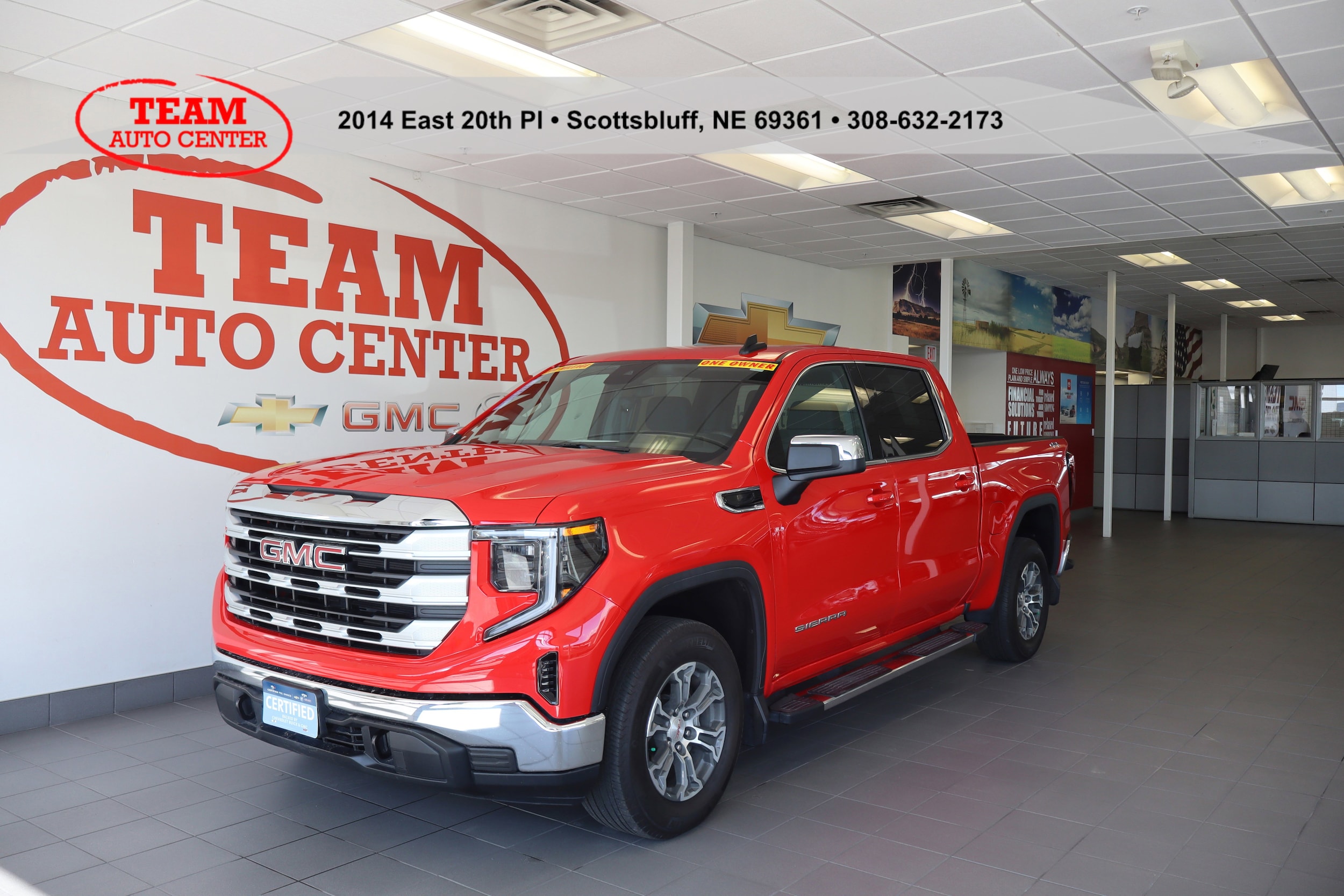 Certified 2024 GMC Sierra 1500 SLE with VIN 1GTPUBEK4RZ213518 for sale in Scottsbluff, NE