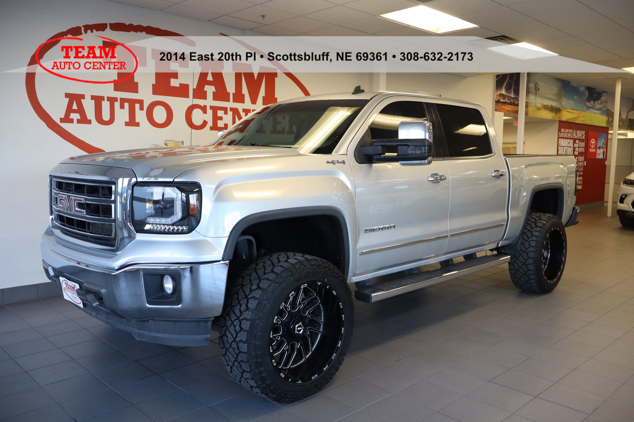 Used 2014 GMC Sierra 1500 SLT with VIN 3GTU2VEC2EG567518 for sale in Scottsbluff, NE