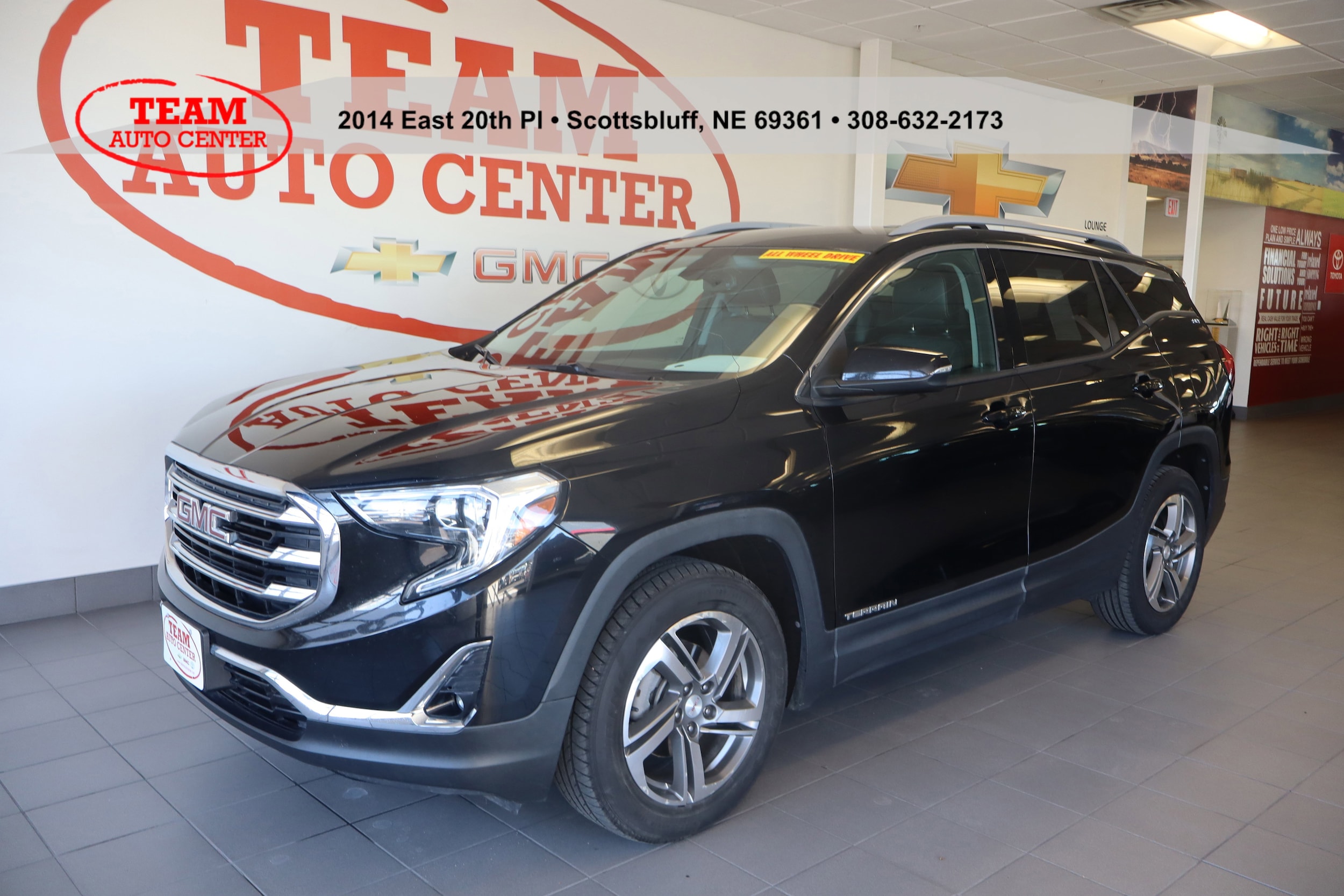 Used 2019 GMC Terrain SLT with VIN 3GKALVEV8KL369258 for sale in Scottsbluff, NE