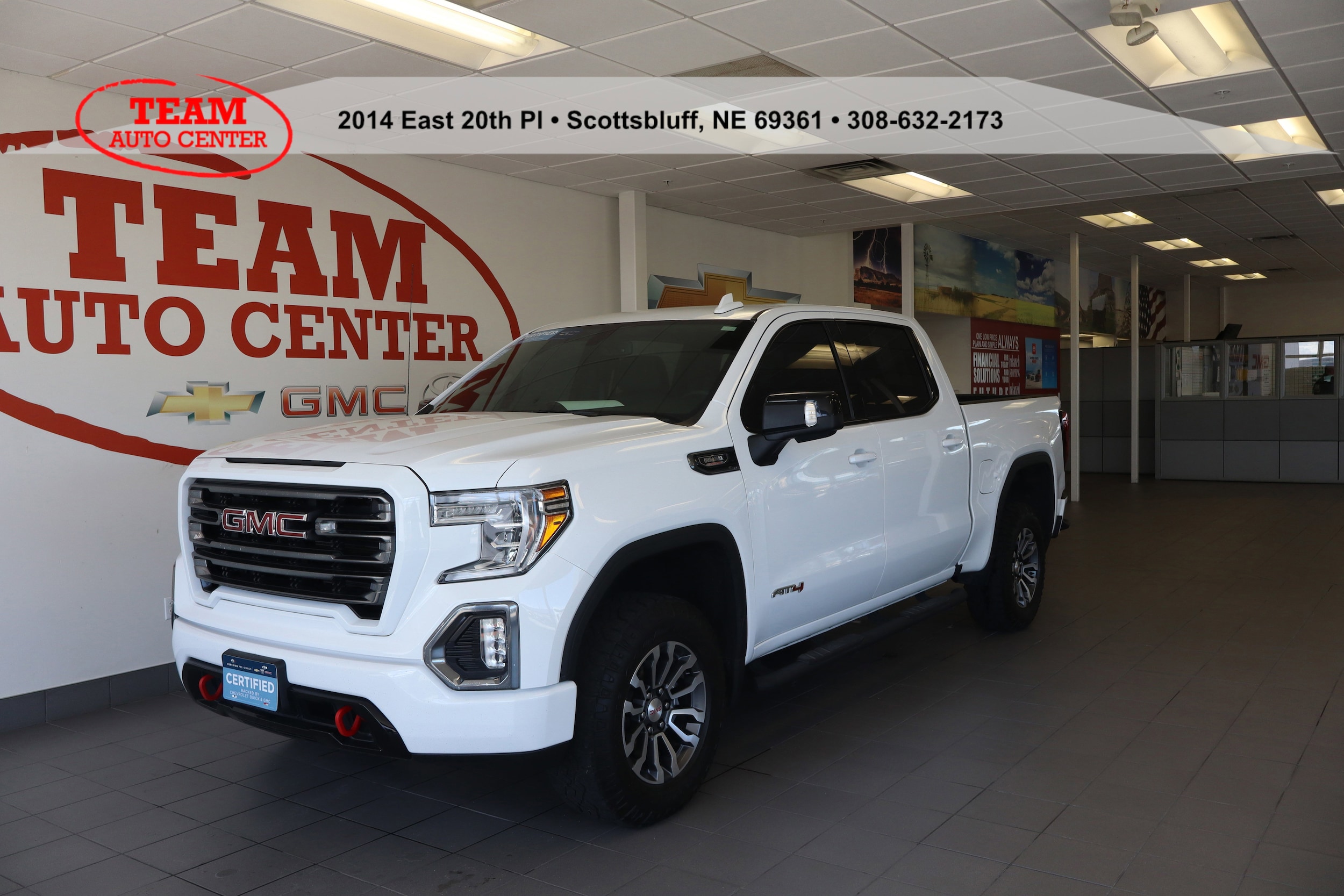 Used 2021 GMC Sierra 1500 AT4 with VIN 1GTU9EET2MZ367717 for sale in Scottsbluff, NE