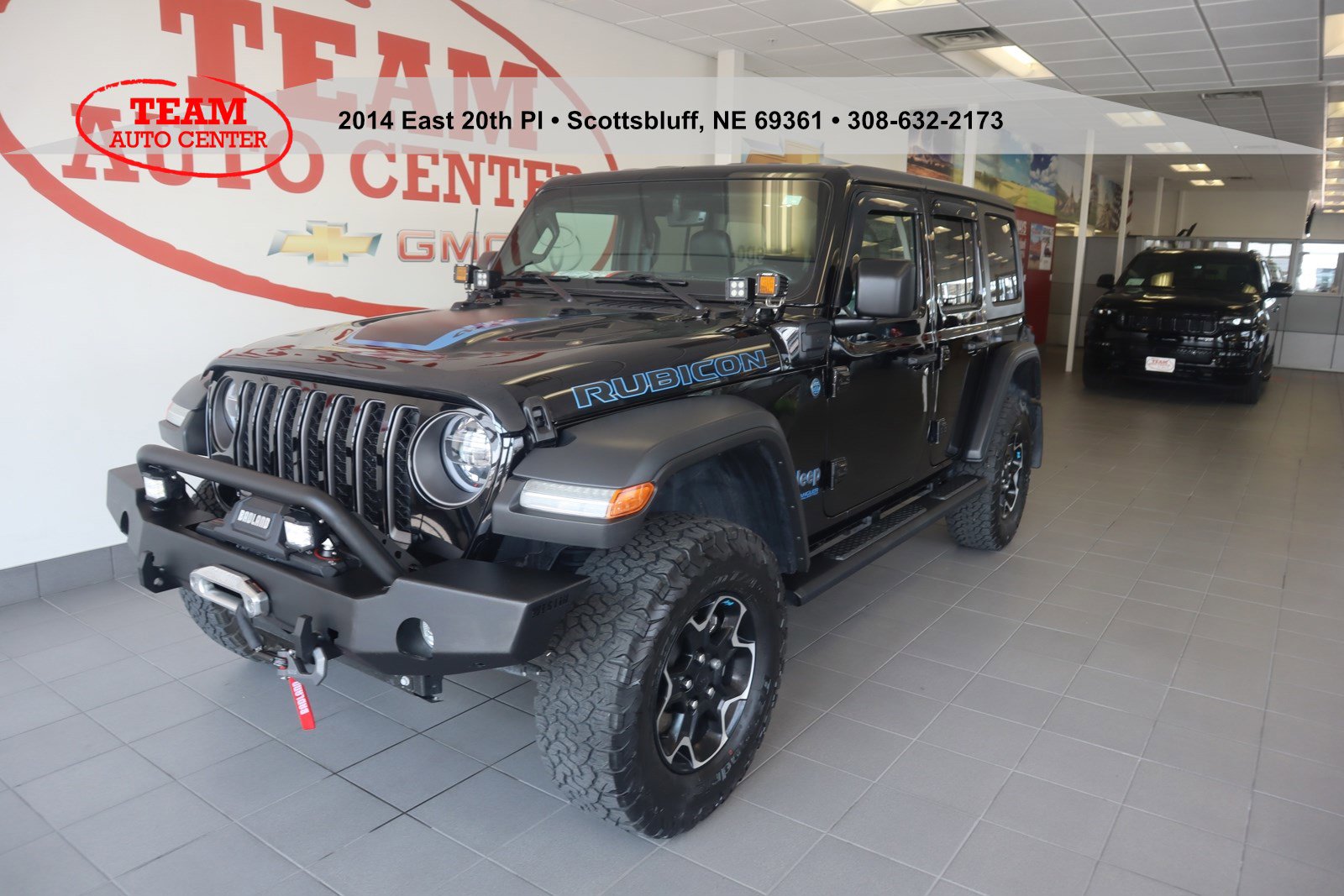 Used 2021 Jeep Wrangler Unlimited Rubicon 4XE with VIN 1C4JJXR60MW835486 for sale in Scottsbluff, NE