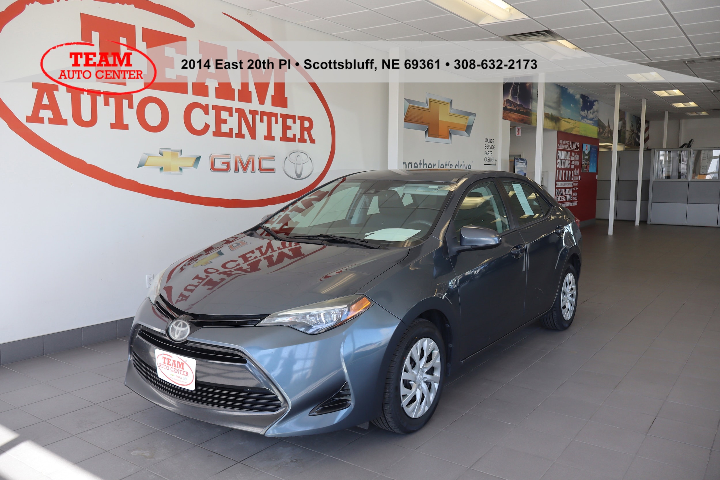 Used 2018 Toyota Corolla LE with VIN 2T1BURHE4JC973357 for sale in Scottsbluff, NE