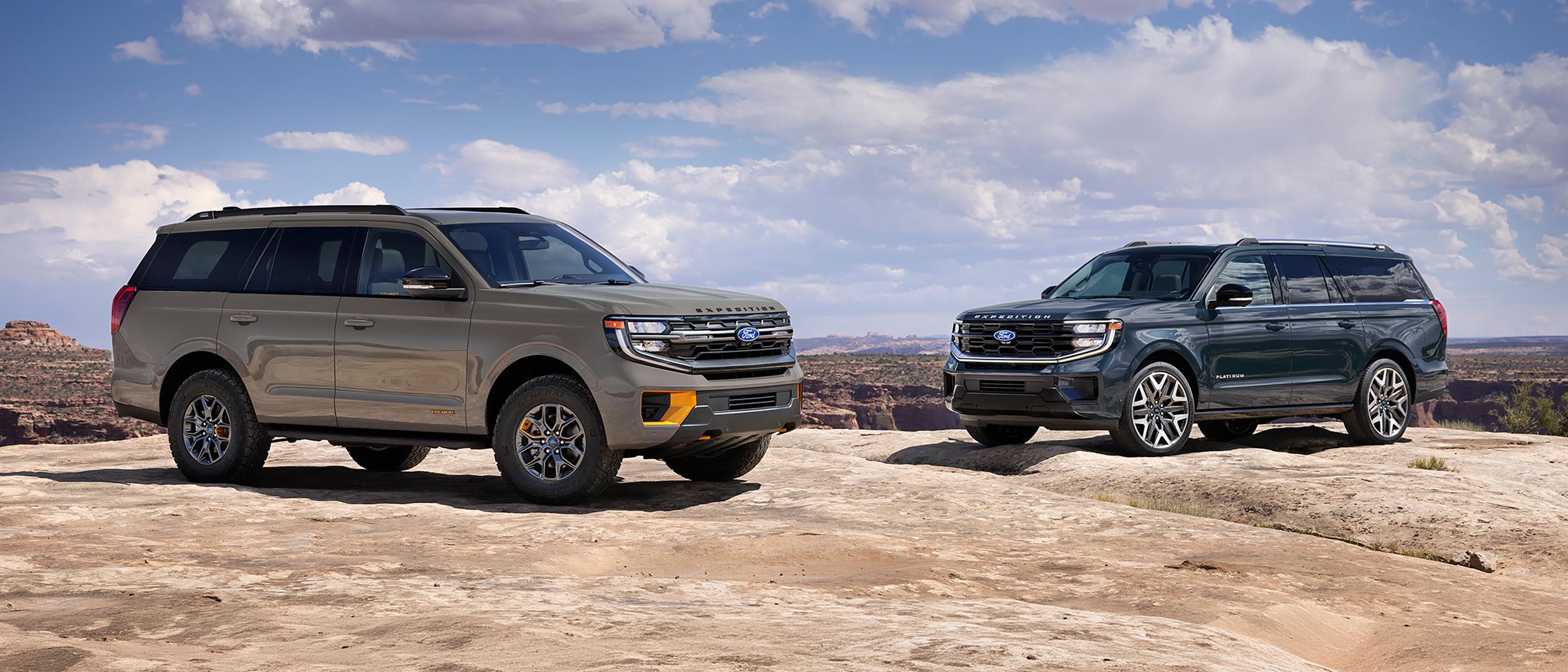 Two Ford Expedition MAX