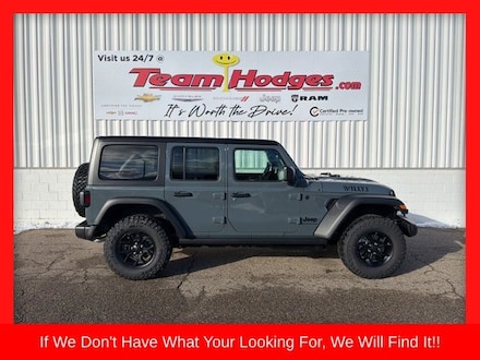 New 2026 Jeep Wrangler 4-DOOR WILLYS Sport Utility for Sale in West Branch, MI