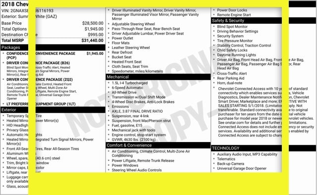 2018 Chevrolet Equinox LT's photo