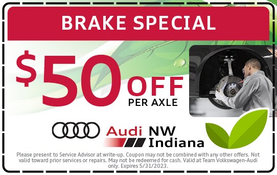 Get $50 off brakes per axle serviced