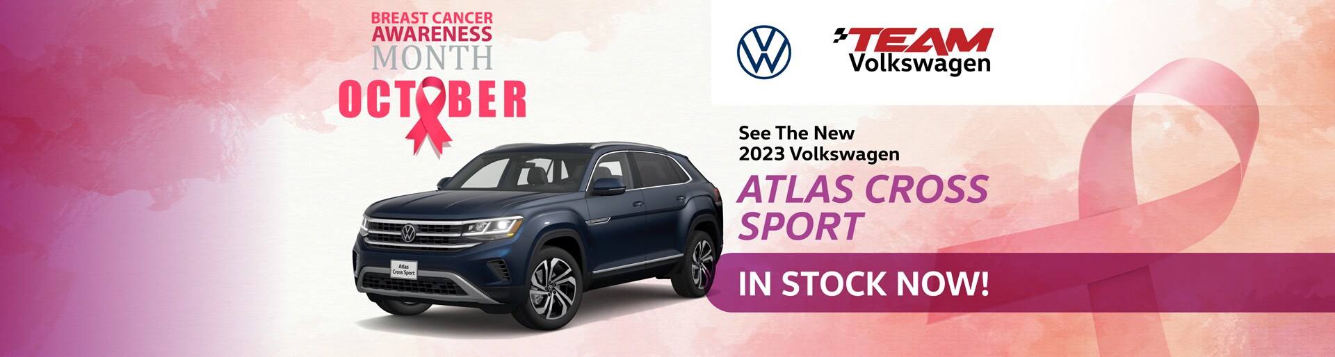 New 2023 Volkswagen Atlas Cross Sport in stock now!