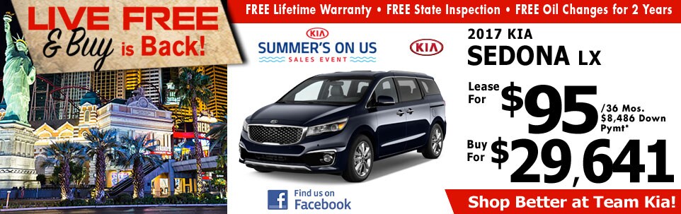 2017 Kia Sedona LX at Team Kia 2017 Kia Sedona LX at Team Kia