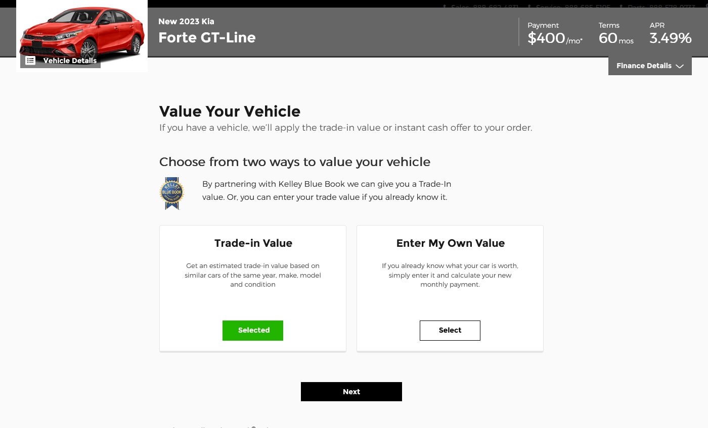 Purchasing Your Vehicle Online Team Kia