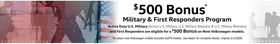 $500 Bonus: Military & First Responders Program