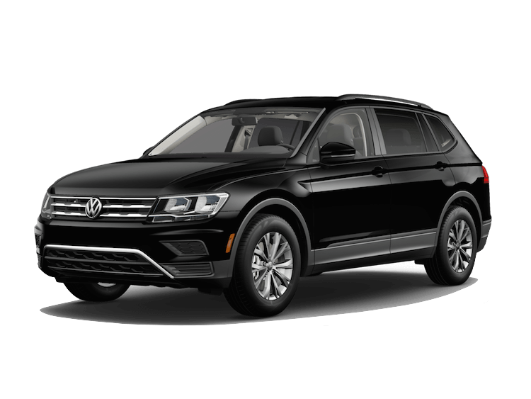 A black 2020 VW Tiguan S with 4MOTION