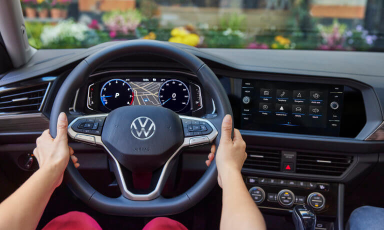 2022 VW Jetta wheel and speedometer