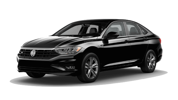 A black VW Passat