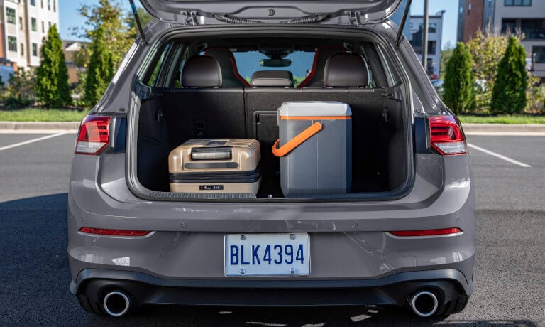 2022 VW Arteon trunk open with cargo inside