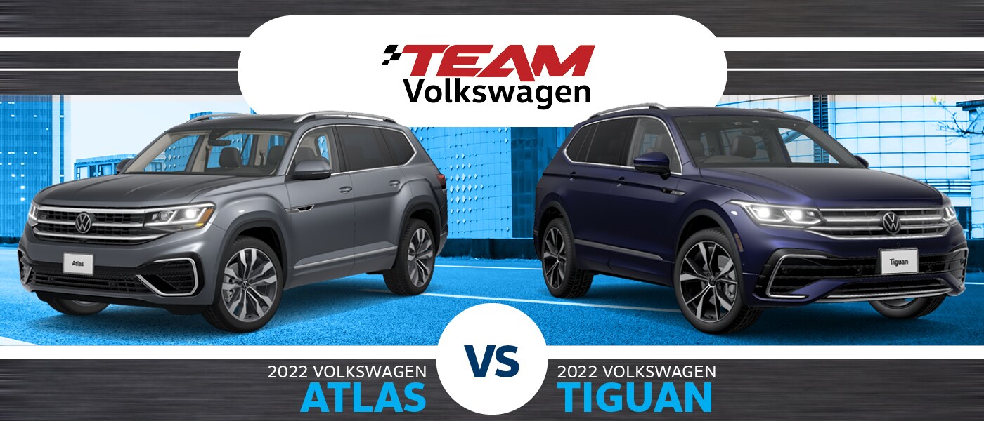 2022 Volkswagen Atlas vs. Tiguan