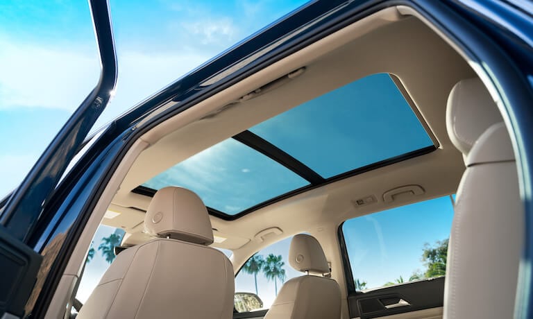 The sunroof on the VW Atlas
