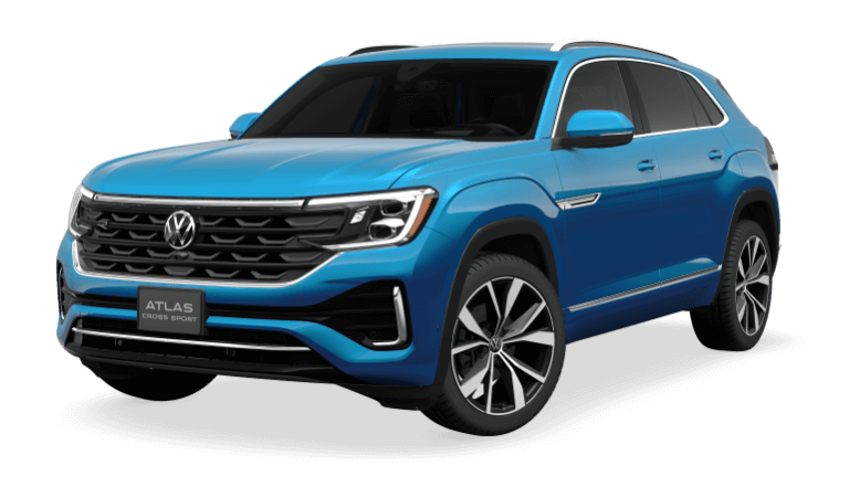 2025 Volkswagen Atlas Cross Sport SEL Premium R-Line Exterior - Kingfisher Blue