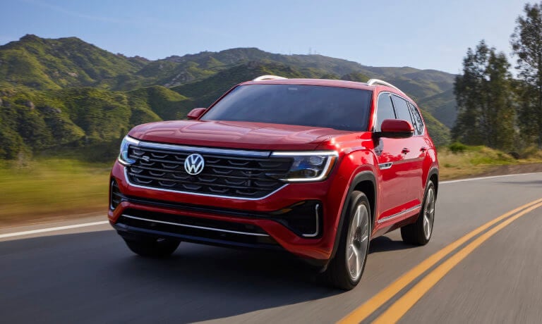 2025 VW Atlas Exterior On Country Road Turn