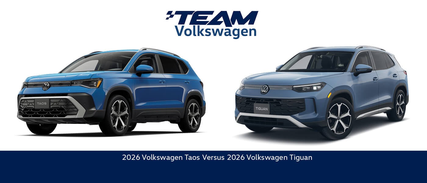 2026 Volkswagen Taos vs. Tiguan