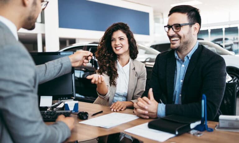 Finance Couple Handed Keys