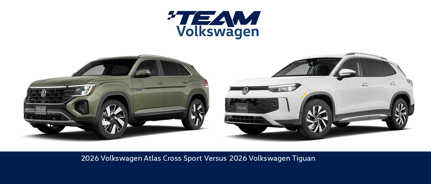 2026 Volkswagen Atlas Cross Sport vs. 2026 Volkswagen Tiguan