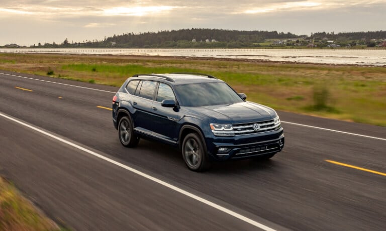 2020 Volkswagen Atlas Exterior Driving On A Rural Highway