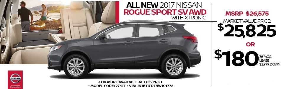 2017 Nissan Rogue Sport SV AWD w/ Xtronic at Team Nissan North 2017 Nissan Rogue Sport SV AWD w/ Xtronic at Team Nissan North