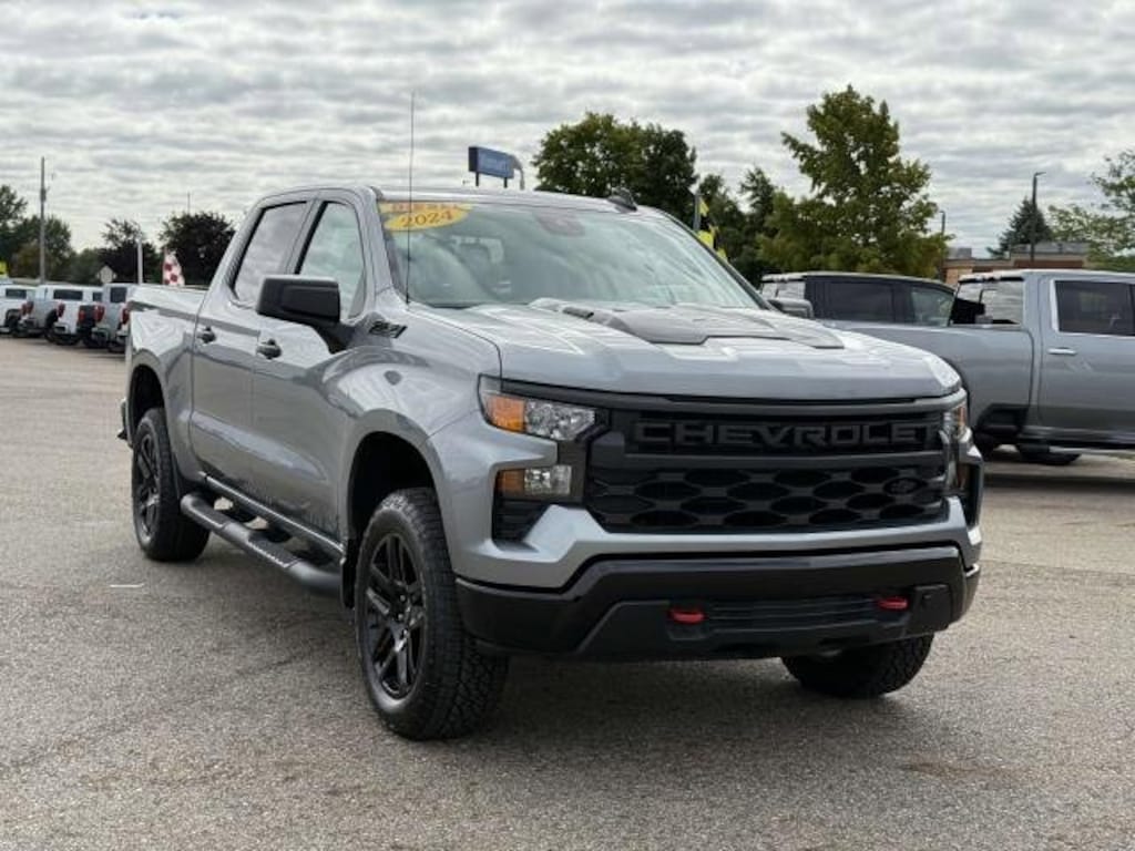 Certified 2024 Chevrolet Silverado 1500 Custom Trail Boss Truck Crew Cab