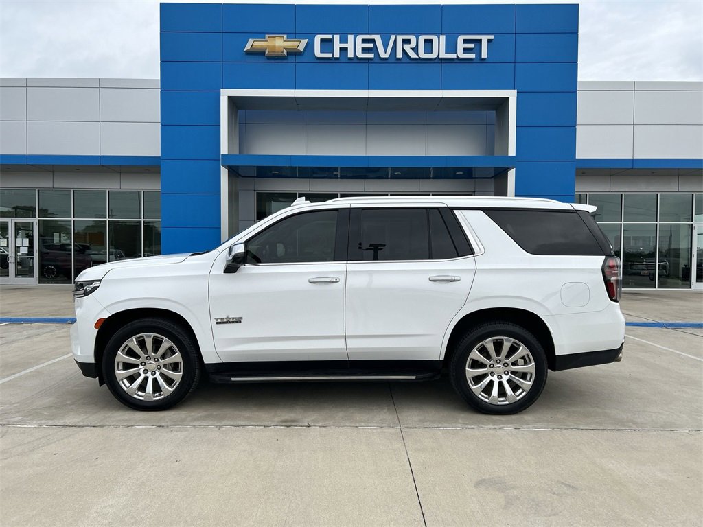 Used 2021 Chevrolet Tahoe Premier with VIN 1GNSCSKD0MR127111 for sale in Sealy, TX