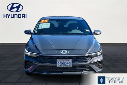 2025 Hyundai Elantra Hybrid Blue Sedan
