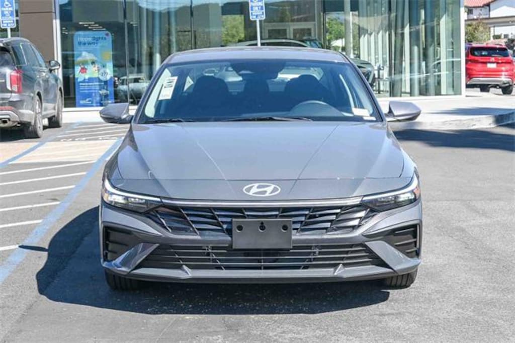 New 2026 Hyundai Elantra Hybrid Blue Sedan