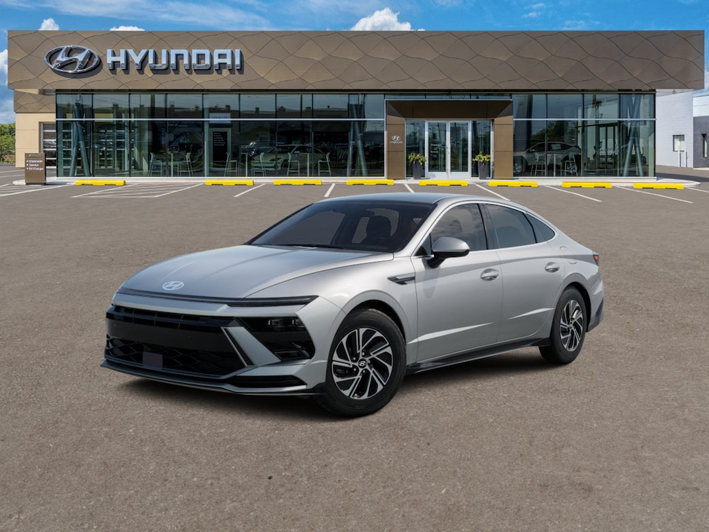 New 2026 Hyundai Sonata Hybrid Blue Sedan