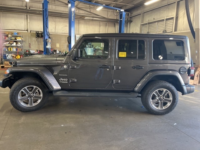 Used 2020 Jeep Wrangler Unlimited Sahara with VIN 1C4HJXEN8LW243599 for sale in Archbold, OH