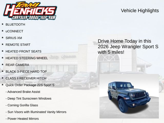 2026 Jeep Wrangler 4-Door Sport S - Photo 4