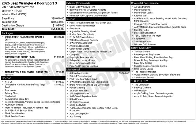 2026 Jeep Wrangler 4-Door Sport S - Photo 31