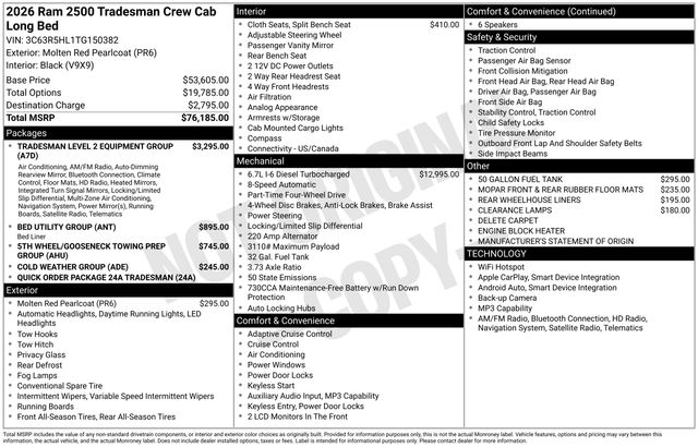 2026 RAM 2500 Tradesman - Photo 34