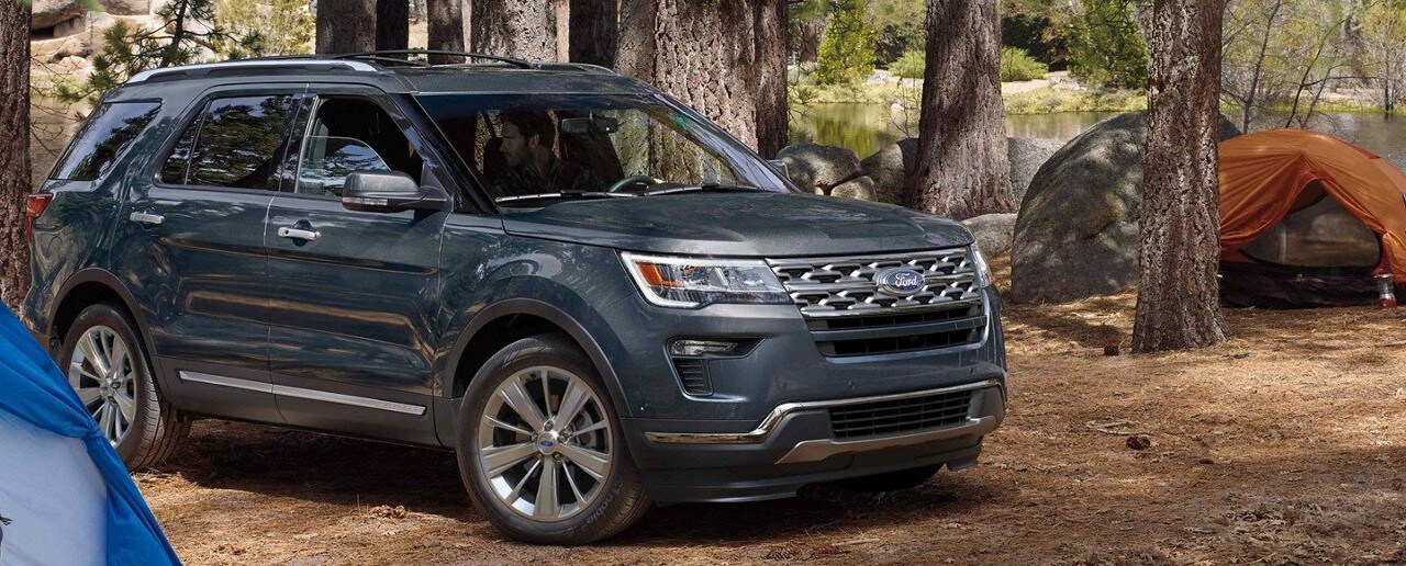 2019 Ford Explorer Limited on camp grounds