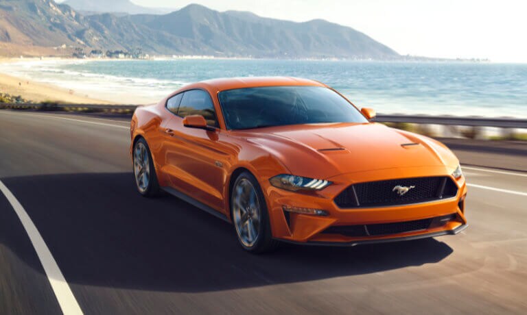 2020 Ford Mustang exterior driving by coast