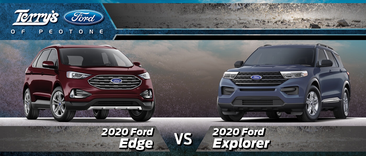 2020 Ford Explorer vs Edge in Peotone, IL