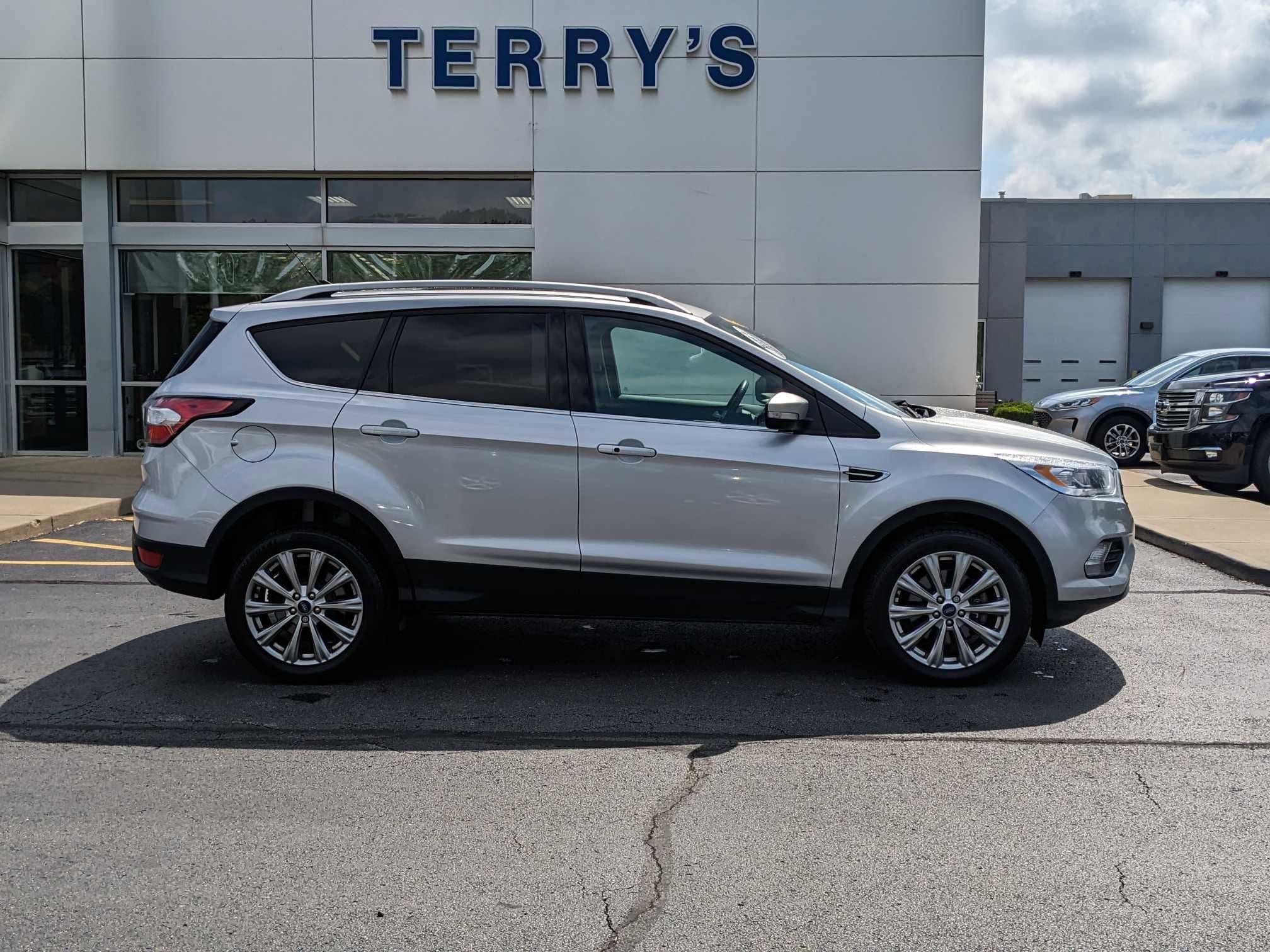 Used 2018 Ford Escape Titanium with VIN 1FMCU9J91JUD28049 for sale in Peotone, IL