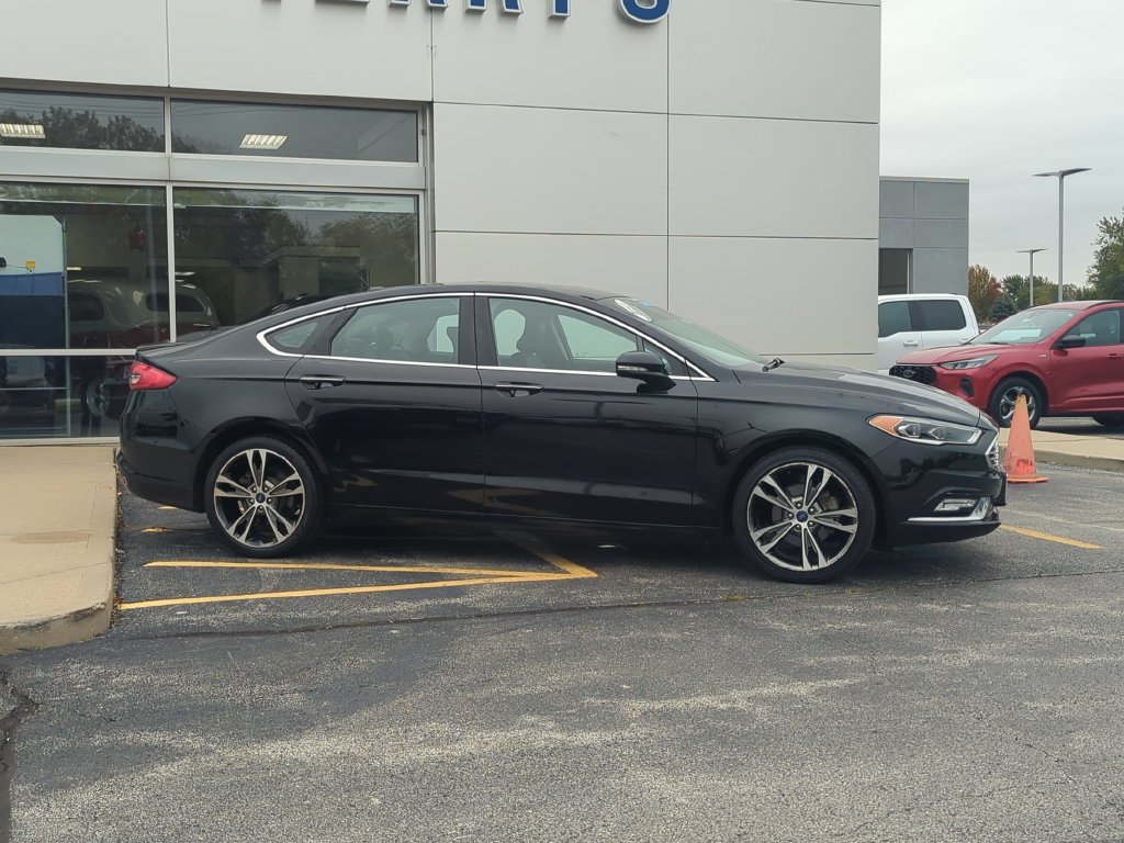 Used 2017 Ford Fusion Titanium with VIN 3FA6P0D98HR239831 for sale in Peotone, IL