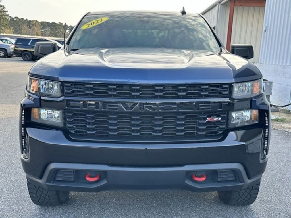 Used 2021 Chevrolet Silverado 1500 Custom Trail Boss Truck Crew Cab
