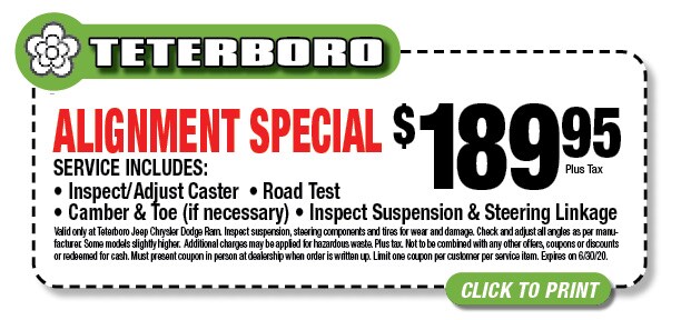 Service Specials Teterboro Service Center