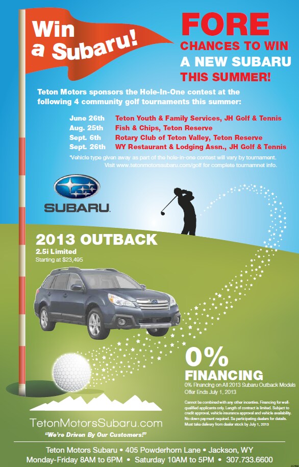 Teton Motors Subaru Golf Tournaments Teton Motors Subaru
