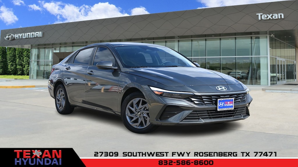 Certified 2025 Hyundai Elantra Hybrid Blue Sedan