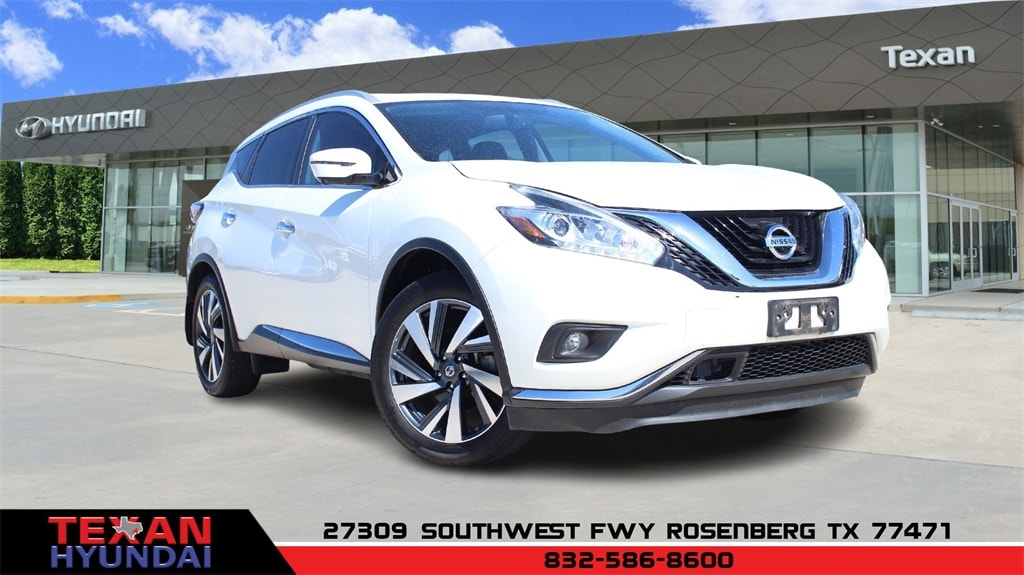 Used 2018 Nissan Murano Platinum with VIN 5N1AZ2MG1JN136439 for sale in Rosenberg, TX